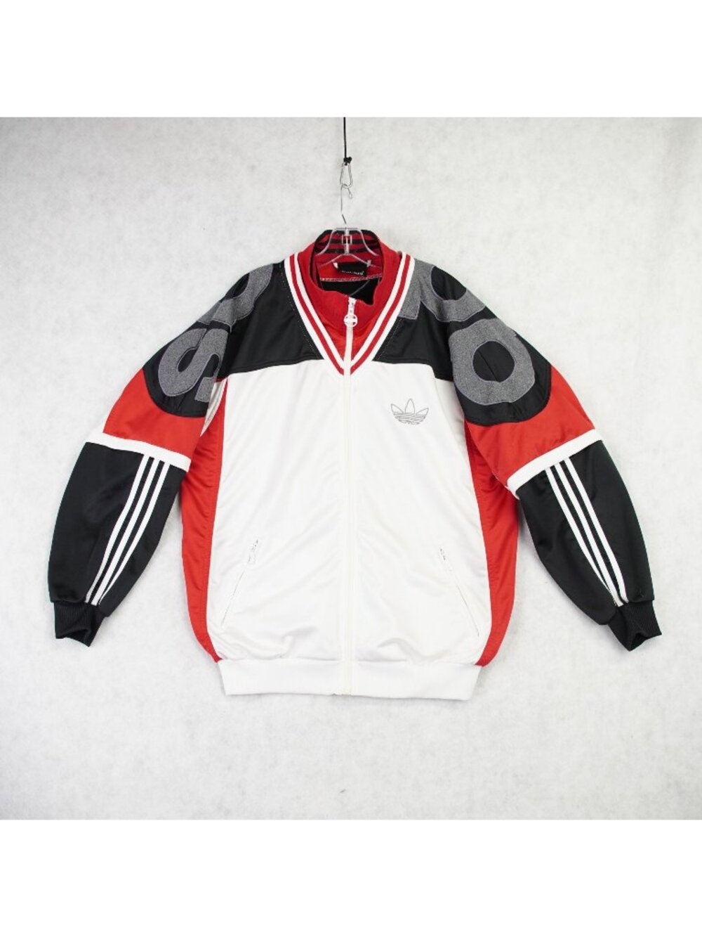 Vintage Adidas Originals Spellout Run DMC Layered Track Jacket Mens Large 90s